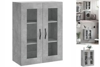 HäNgeschrank Wandschrank Betongrau 69,5X34X90 Cm Spanplatte