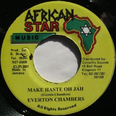 Everton Chambers - Make Haste Oh Jah - Used Vinyl Record 7 - F4593z