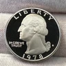 1978-S Washington Quarter Amazing Deep Cameo Proof receive coin pictured #5325