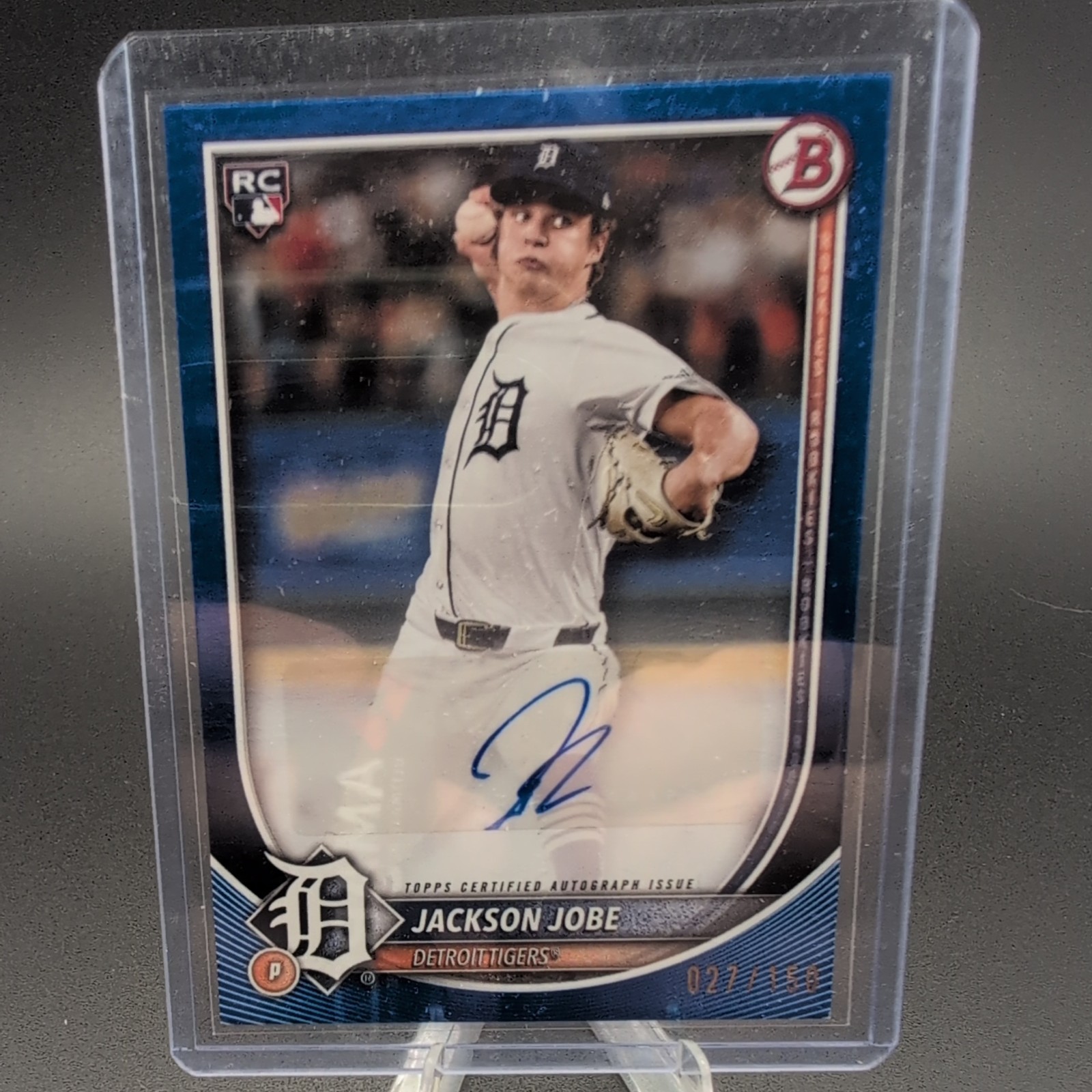 2025 Bowman JACKSON JOBE RC Rookie Card  Auto Autograph /150 Blue 