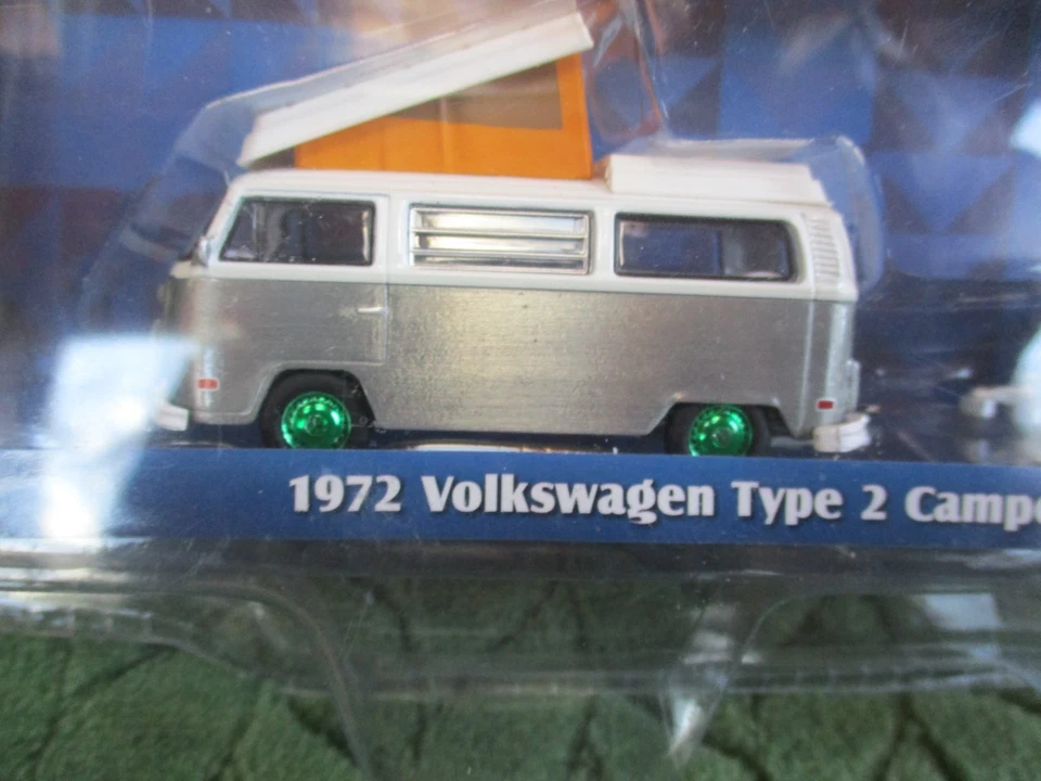 Cámper y remolque Greenlight Hitch & Tow 1972 Volkswagen tipo 2 y remolque lágrima "CHASE" Foto 2 de 4