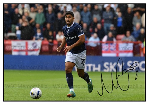 11538. Massimo Luongo Signed Pictures (A4 Prints) Millwall Ipswich Australia QPR