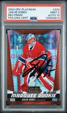 Jakub Dobes Signed 2024 OPC Platinum Red Prism /199 PSA 9/10 POP 1 None Higher