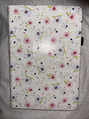 JKhandy Tablet Cover, Salmon  Border, With Floral Design; Carnation And Daisy
