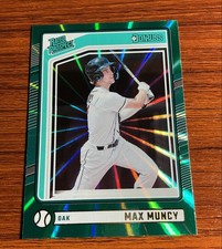 2024 Panini Donruss - Rated Prospects Max Muncy #183 Green Laser (RC)