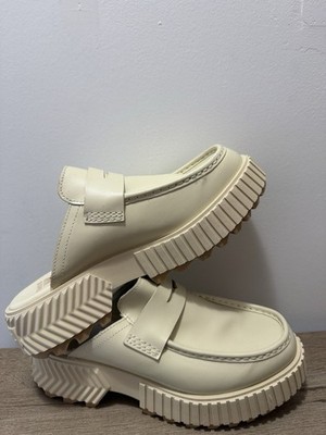 Sorel ONA AVE Loafers Womens Size 7.5 Honey White Sea Salt Slip On Clogs Mules