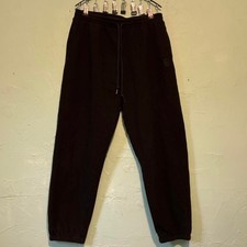 Victoria's Secret PINK Black Cotton Fleece Joggers