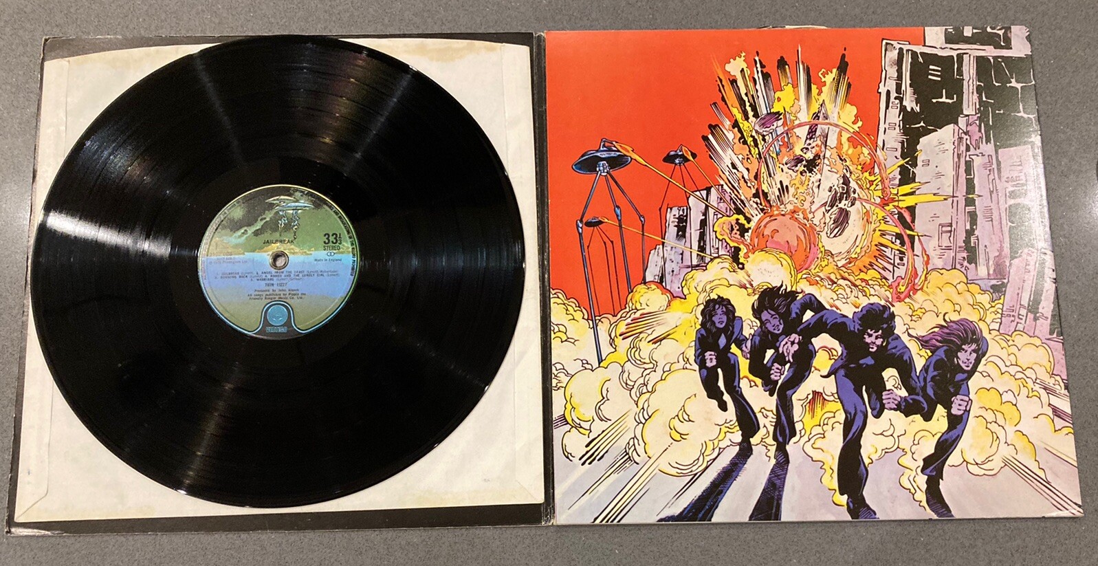 Thin Lizzy Jailbreak First Press Die Cut Gatefold Sleeve eBay