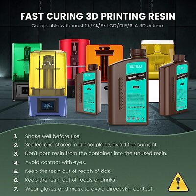 SUNLU Resina ABS-Like Per Stampante 3D 1KG, Resina A