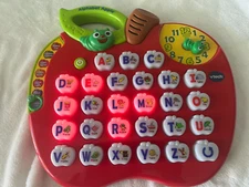 VTECH Alphabet Apple Preschool Learning Toy ABCs/Music/Lights/Teaches Phonics  U