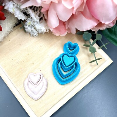 Heart Valentines Polymer Clay Cutter | 3D-gedrucktes Tonwerkzeug | IrisCrafts7 UK