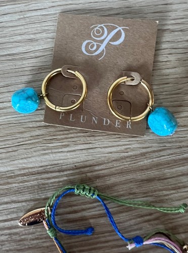 Plunder passende Halskette und Armband Set. Wechselohrringe bunt - Bild 2 von 5