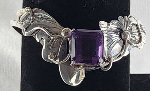 Navajo Les Baker Southwest   Sterling w/ Amethyst Bracelet or Rig YOU PICK - Picture 18 of 25