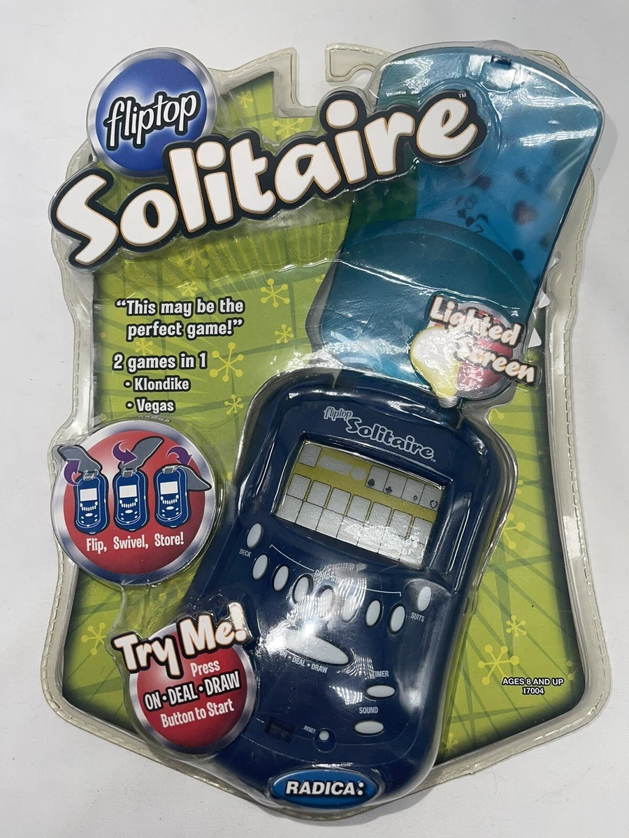 Radica lighted 2024 solitaire handheld game