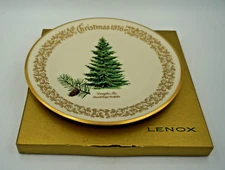 Christmas Tree Plate Lenox Douglas Fir Limited Commemorative Issue 24K Rim 1976