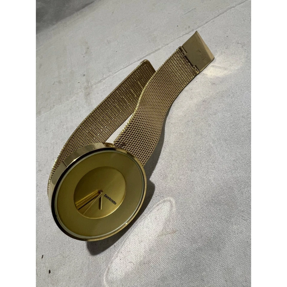 Reloj de cuarzo Lambretta Cielo tono dorado cadena metal correa y cara Foto 4 de 4