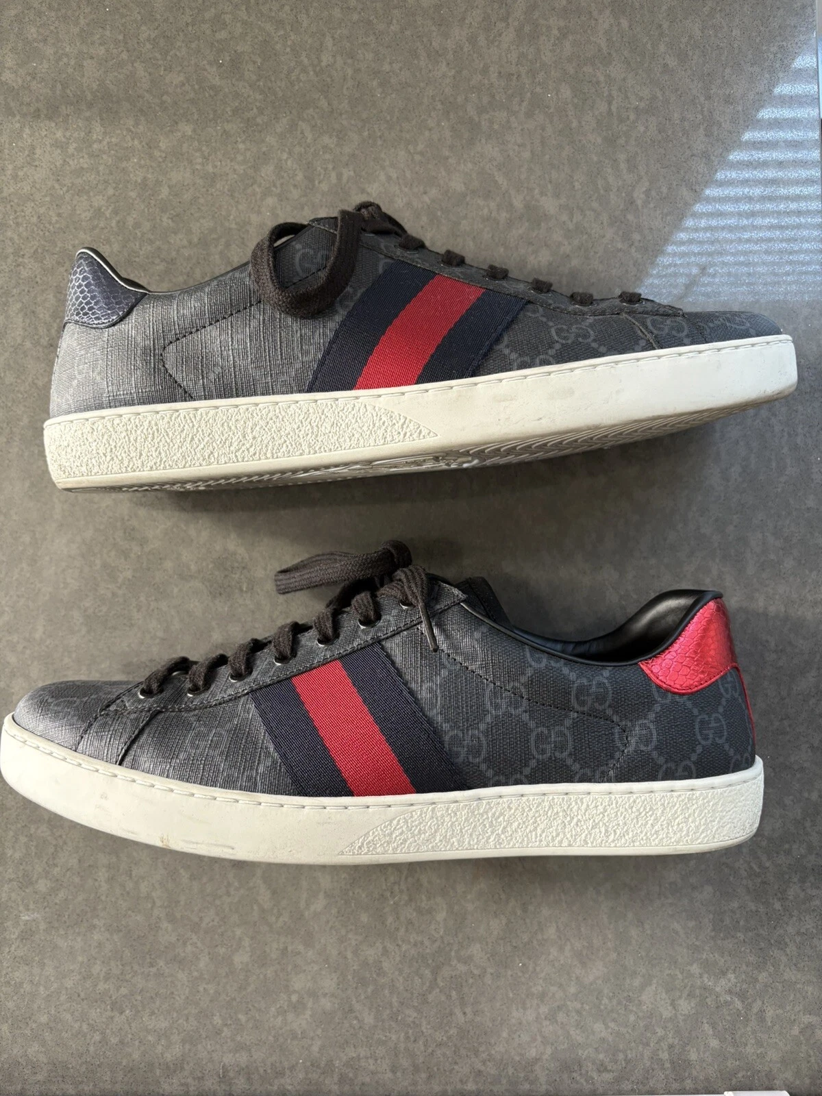 Gucci Ace GG Supreme   Noir Taille 10
