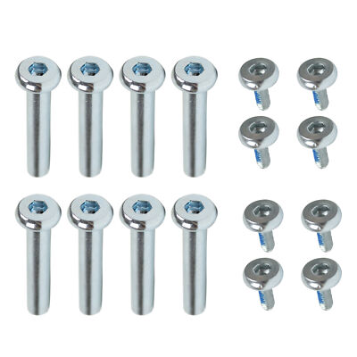 Inline Skates Axles Roller Hockey Skate Axle 8-Pack Rollerblades Nuts and Bolts