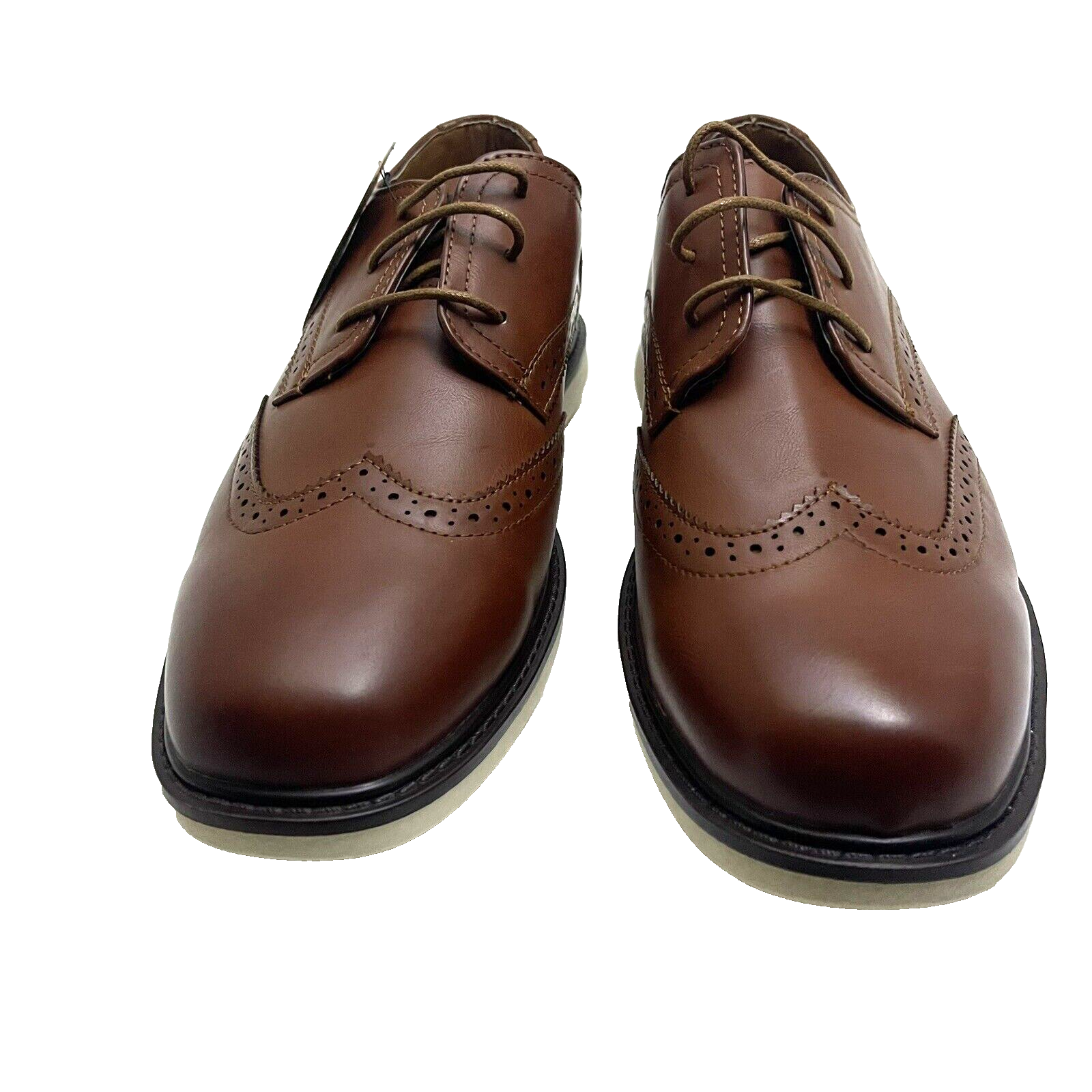 SAOLA Scarpe eleganti nuove con scatola Vostey da uomo in pelle scarpe casual taglia US 9 5 marroni