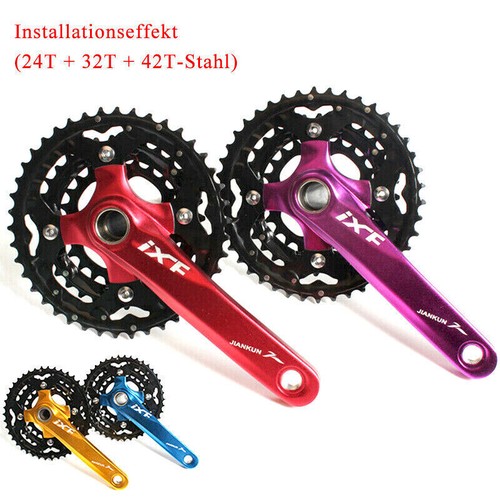 Fit Shimano/SRAM 22-44t Fahrrad Kettenblatt Mountain Bike 64/104BCD 3x10S Ritzel - Bild 10 von 19