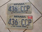 Nevada 1997 Auto License Plate Vintage Set  Silver State Collector ABE 9118 — photo 4
