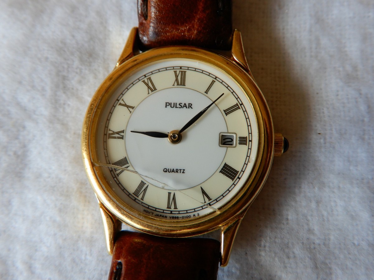lady　0910 Pulsar Lady Watch Base Metal Bezel Roman Numerals | eBay