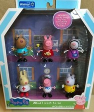 UPC 191726000075 product image for Peppa Pig and Friends What I Want To Be Exclusive Set Of 6 Character Toys RARE | upcitemdb.com