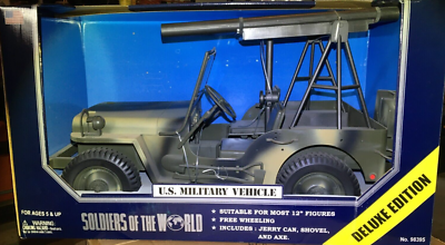 RARE Soldiers of the World 1:6 scale US Military Jeep with Rocket