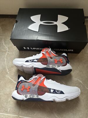 Under Armour HOVR Apex 3 Auburn Tigers Training Shoes 3026158-102 Size 11.5