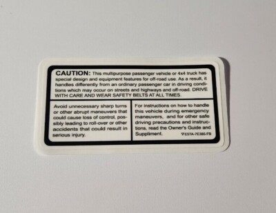 Sun Visor Decal for 1981-1997 OBS Trucks Bronco F150 F250 F350 | eBay