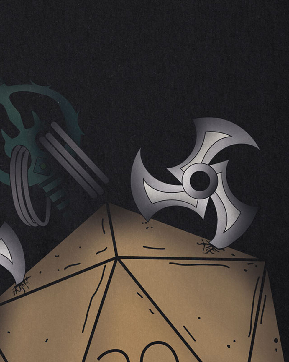 ALTRA T shirt bambino dadi monaco dungeon tabletop dragons d20