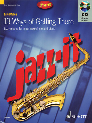 Jazz it Tenor Sax Saxophone Sheet Music David Cullen Play-Along Book CD Pack