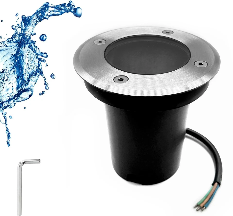 10x Bodenleuchte Bodeneinbaustrahler Gartenleuchte Bodenstrahler Einbauspot GU10 - Bild 3 von 4