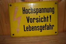 Original Altes Emailschild