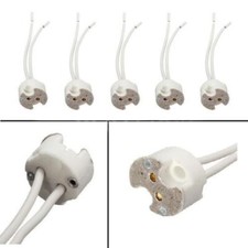 CYUaoao GU5.3 Keramik-Lampenfassungen – 12 Stück, 250V/100W, 157 Mm Kabel, Für LED & Halogen