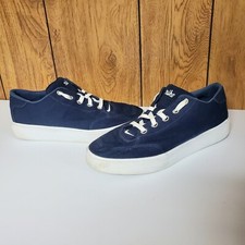 Vintage SAMPLE Nike Court Canvas Navy Blue Shoes Size 9 Sneaker Unreleased Skate