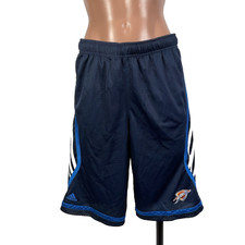 Adidas Kids XL 18-20 Blue 2013 OKC Oklahoma City Thunder Basketball Shorts