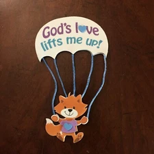 God's Love Lifts Me Up! Fox Ornament Magnet Craft Kit Spend $20 = Free Shopping