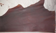 6"X22" DARK BROWN OIL TANNED UTILITY LEATHER COWHIDE avg 1.4mm thick 57