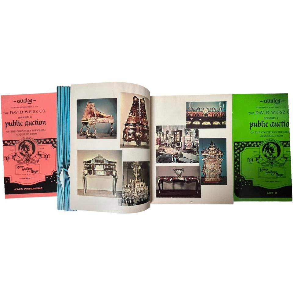 MGM MetroGoldwynMayer David Weisz Co. Auction Catalogs Set Of 5 1970