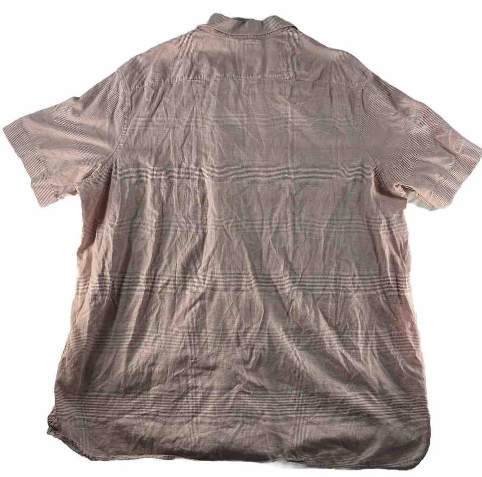 Perry Ellis Dress Shirt Mens Size 2XLT Geometric Pattern Short Sleeve EUC - Image 2 of 4