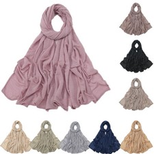 180 70cm Fashion Headband Muslim Women Long Scarf Hijab Turban Headscarf Shawls