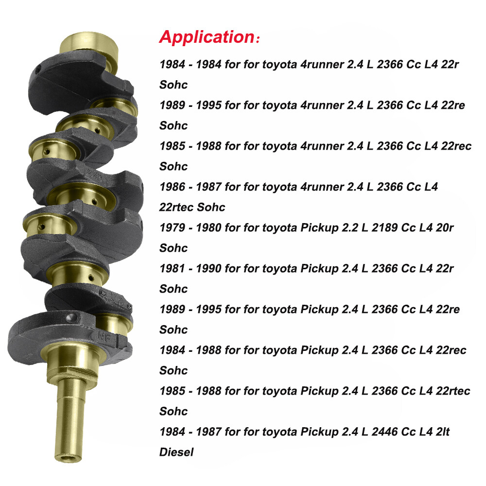 For Toyota 4RUNNER for PICKUP 2.4L 22R 22RE Engine 8495 Crankshaft