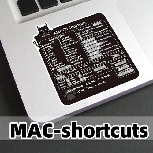 Reference Keyboard Shortcut Sticker Adhesive For PC Laptop Desktop - Afbeelding 11 van 16