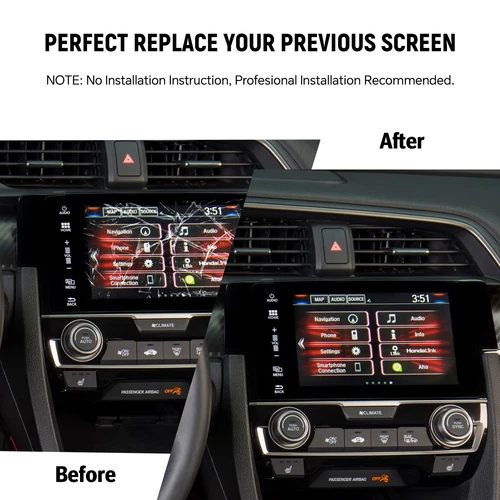 7" Navigation Display LCD Touch Screen For 2016-2018 Honda Civic 39710-TBA-A11 - Picture 2 of 16