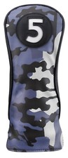Majek Golf Club Blue and Black Camo Head Cover 5 Fairway Wood