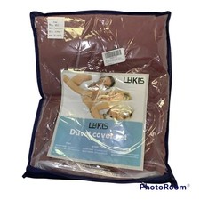 LHKIS Duvet Cover Twin Wine Red Soft Duvet Cover Set, Farmhouse