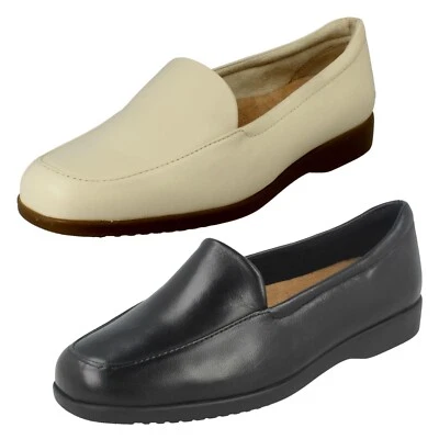 Bottines En Cuir Pour Femmes Clarks 'Georgia' À Enfiler - Taille E Ou EE - Photo 1/3