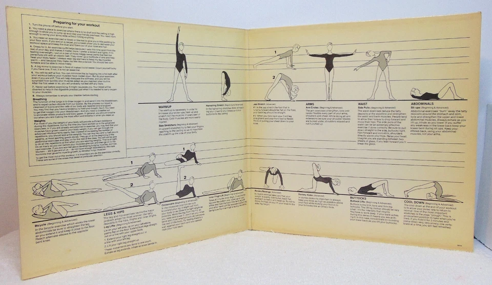 Jane Fonda's Workout Record - 1981 Columbia CX2 38054 Double Vinyl LP VG+ - Image 3 of 4