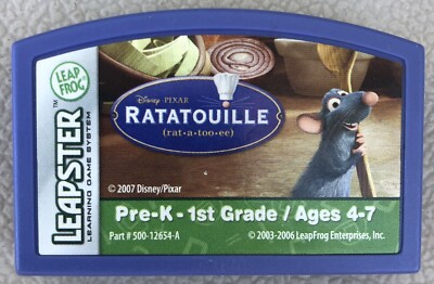 Leap Frog Leapster Learning Game Disney Pixar Ratatouille Pre-K-1st Ages 4-7